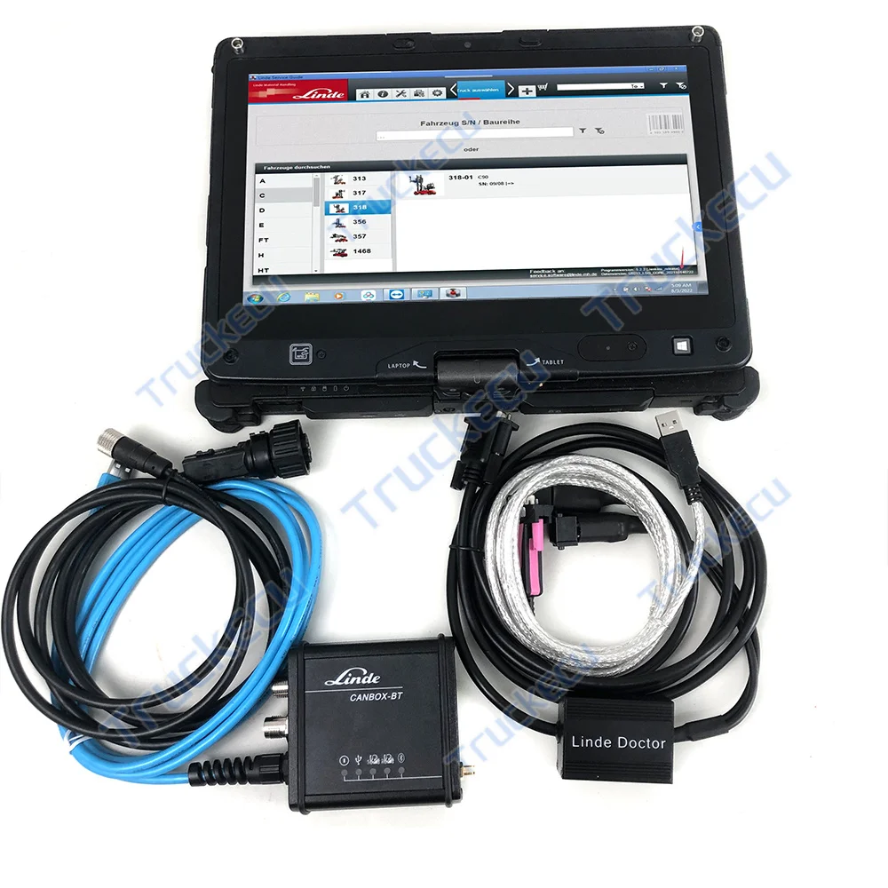 Best rugged laptop Forklift diagnostic kit Canbox USB Doctor Tool LSG service guide For Linde BT Pathfinder Electric TRUCK