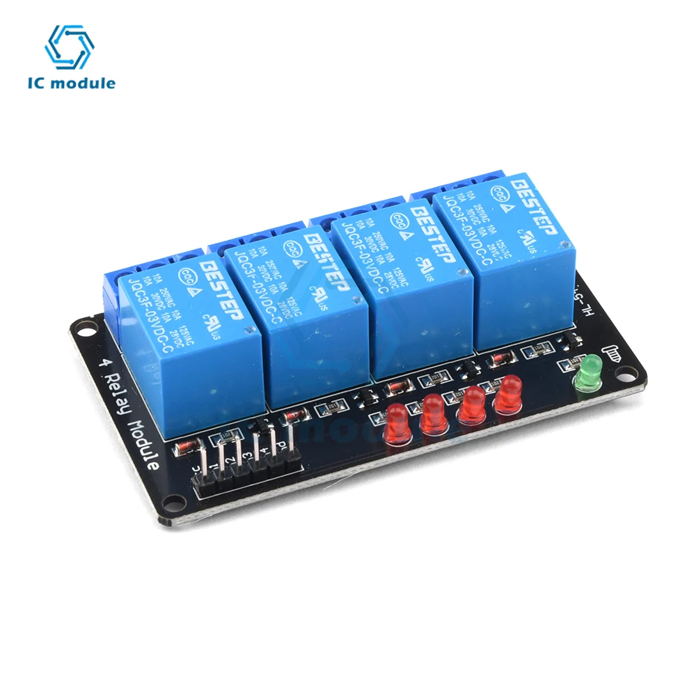 1PCS 1/2/4 Channel 3V Relay Module Board Low Level Trigger Relay Output Relay Module with LED Indicator 1CH 2CH 4CH