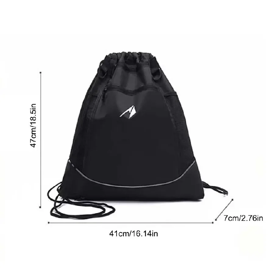 1Pcs Durable Large Capacity Basketball Backpack Convenient Portable Drawstring Backpack Lightweight Gym Sports Bag Man
