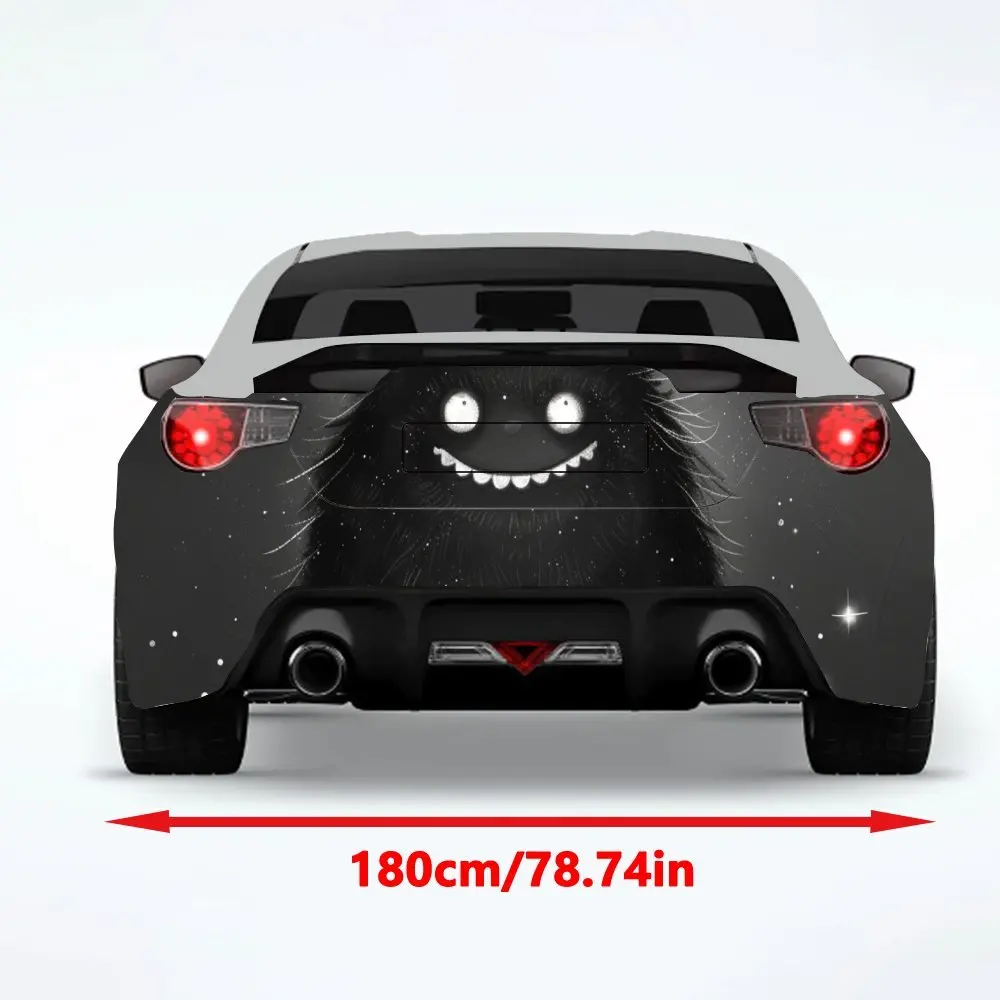 Cute Little Monster Car Sticker,Automotive Car Vinyl Wraps for Decoration and Protection - Waterproof Self - Adhesive Vinyl Deca