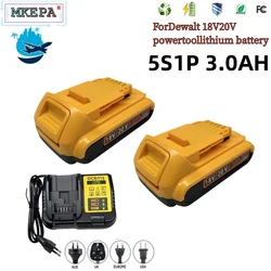 18V/20V lithium-ion battery 20V 3Ah DCB203 is suitable for Dewei to replace DCB206, DCB205, DCB204, DCB200 electric tool battery