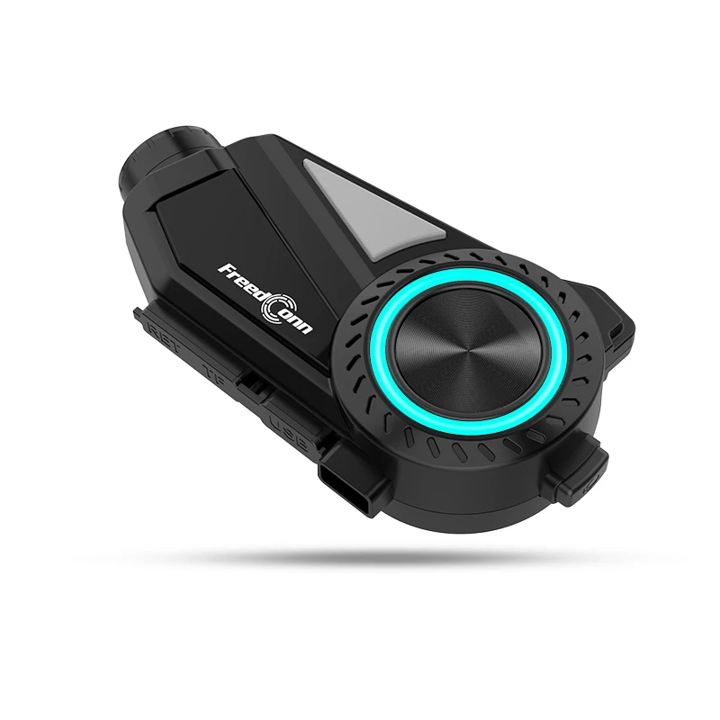 Freedconn 2024 latest motorcycle bluetooth intercom headset can rotate 360 degrees