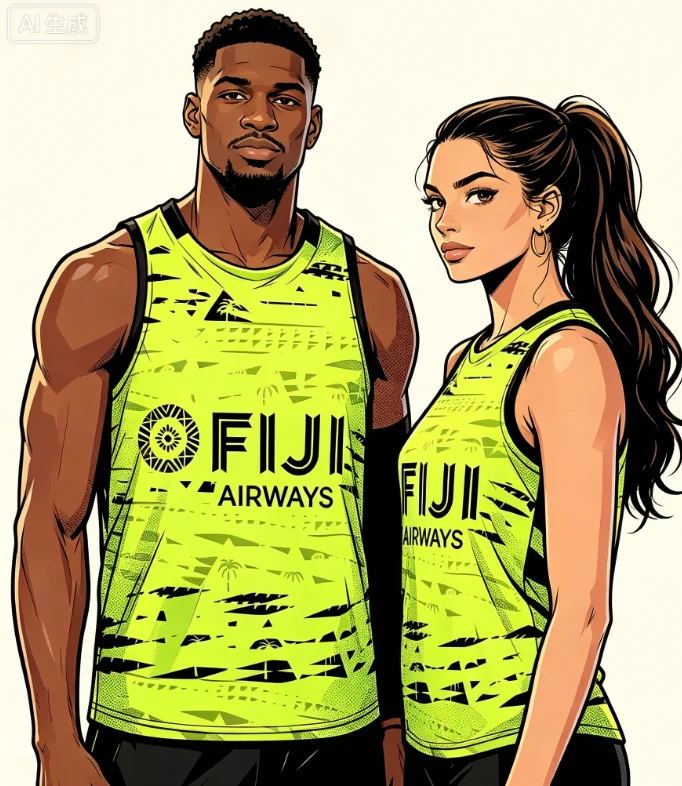 2026 Best-selling New Fiji Bati Men's Summer Rugby Training Gear Quick-Dry Sports Vest Family Clothing Sports Quick-dry Y2K