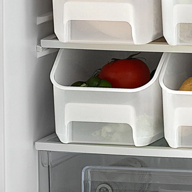 Kitchen Refrigerator Storage Box Food Container Plastic Fresh Spacer Storage Rack Pull-Out Drawers Fresh Sort Organizer