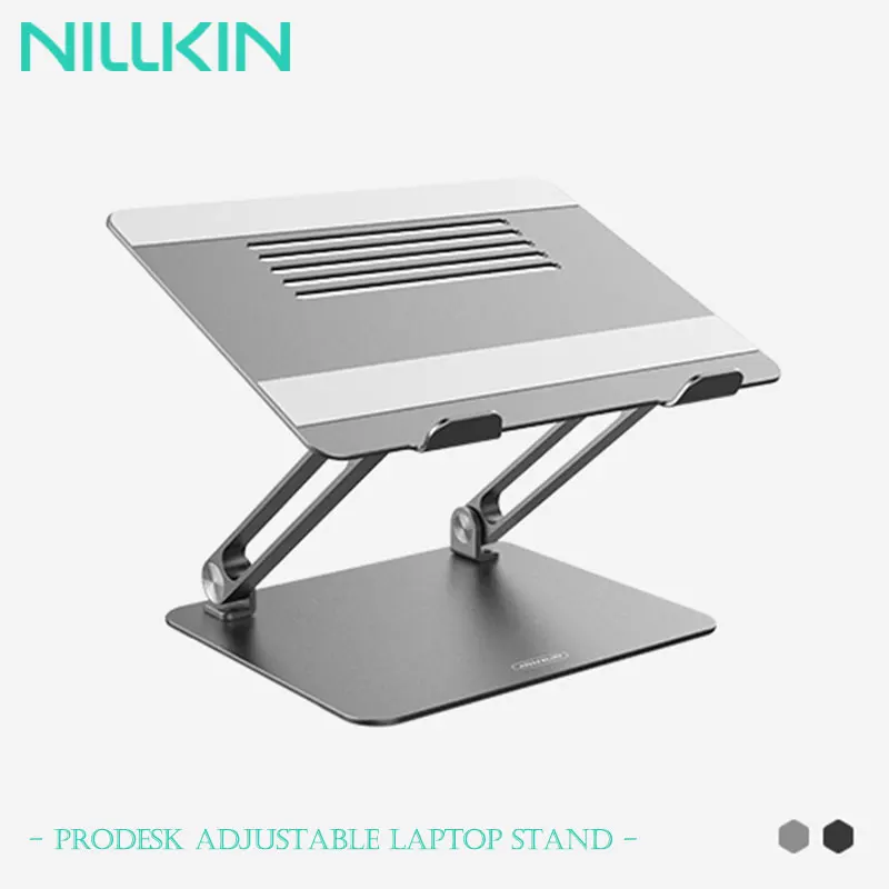Soporte para Portátil de Aluminio NILLKIN ProDesk, Soporte Ergonómico Plegable para Portátil con Ángulo Ajustable, Portátil para Computadora Portátil