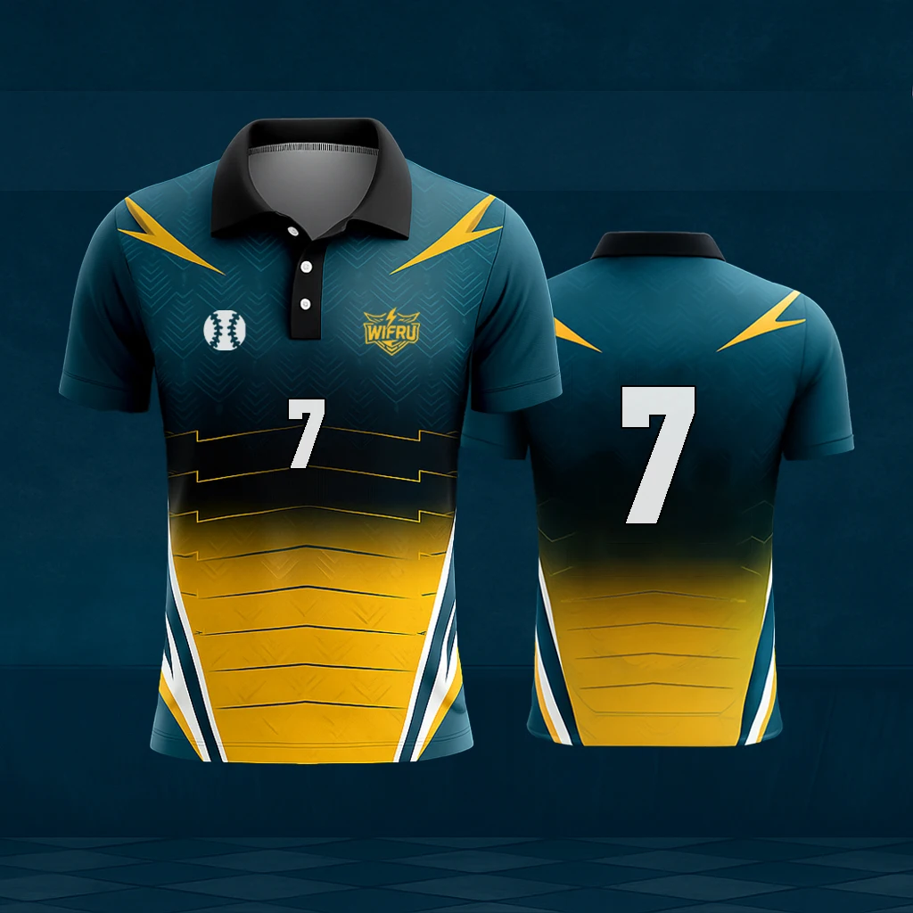 Youth Outdoor Sports Breathable Quick-drying Cricket Uniform WIFRU Summer New Jersey Unisex Short-sleeved POLO Shirt Golf Tops