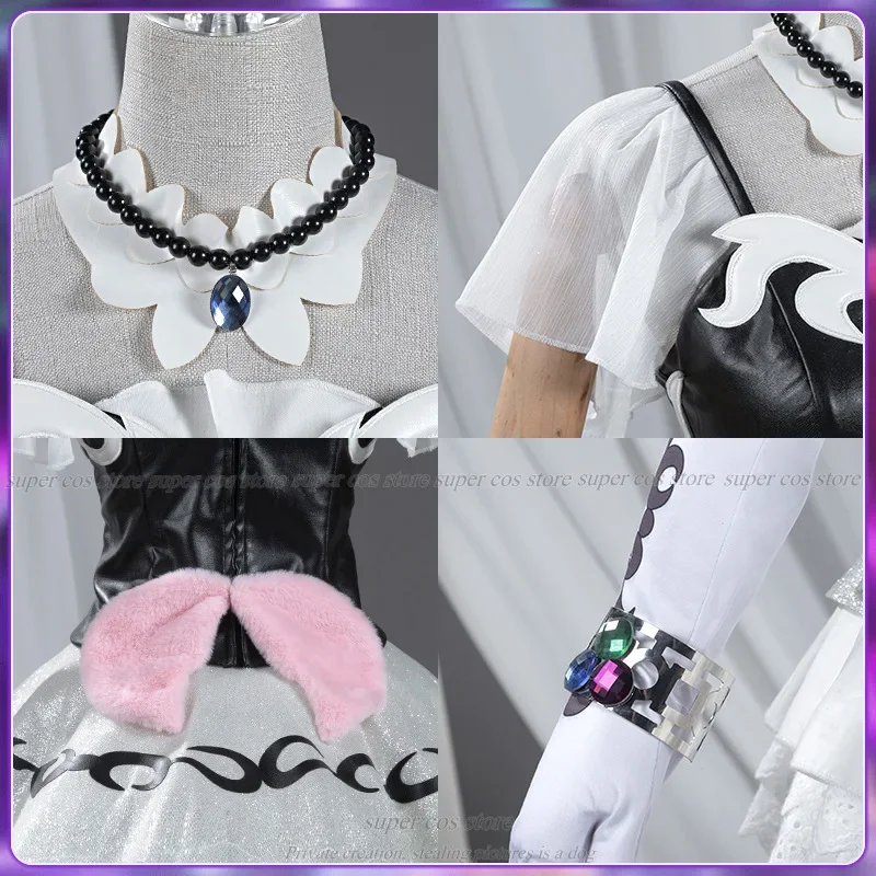 Anime Pripara Hojo Sophy Costume Cosplay Solami Sorriso Gonna bianca Uniforme Abito da principessa Donna Sexy Bellissimo vestito da festa di carnevale