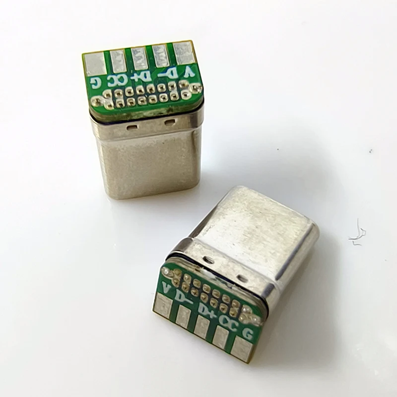 RHSH83145 Type-c 90 درجة ذكر 5 وسادة CTOC تمتد حالة الهاتف المحمول كابل بيانات موصل لعبة شحن PD التوصيل