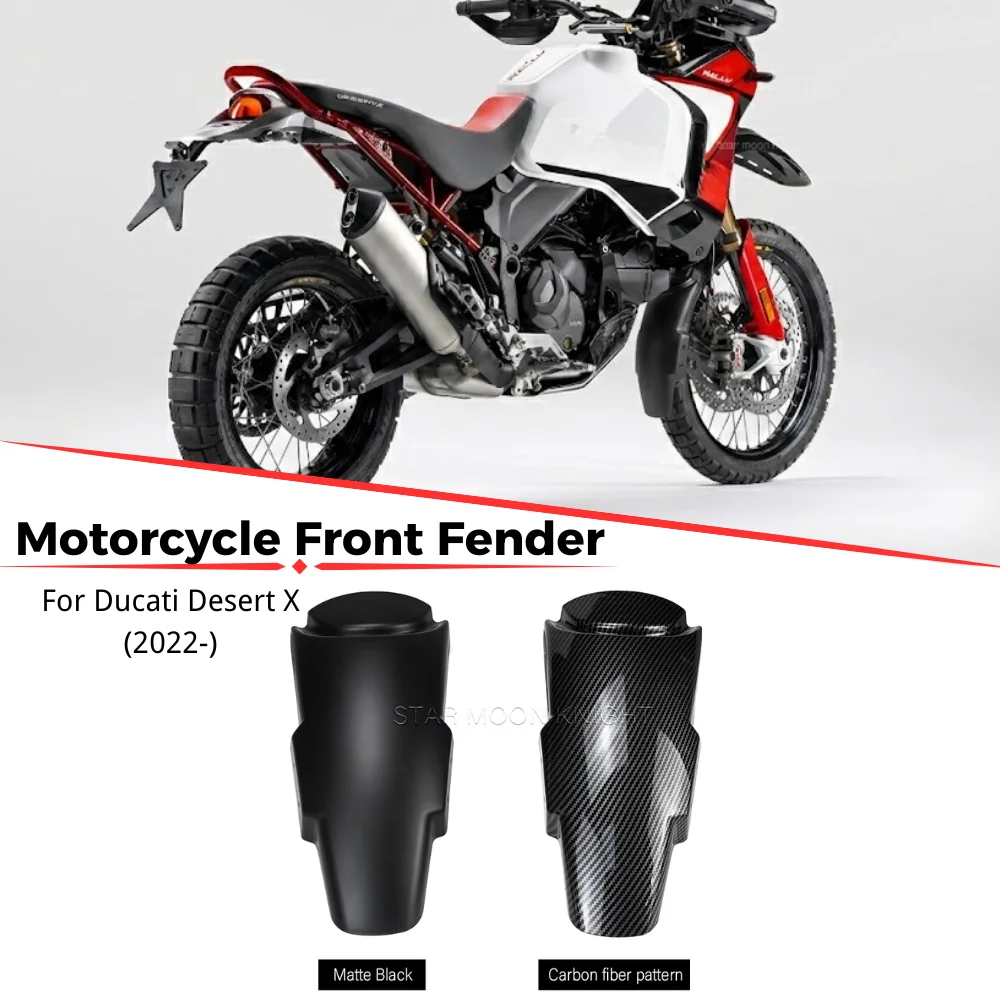 Motorcycle Accessories Front Fender Mudguard Extender Extension For Ducati Desert X DesertX DESERT X 2022 2023 2024-