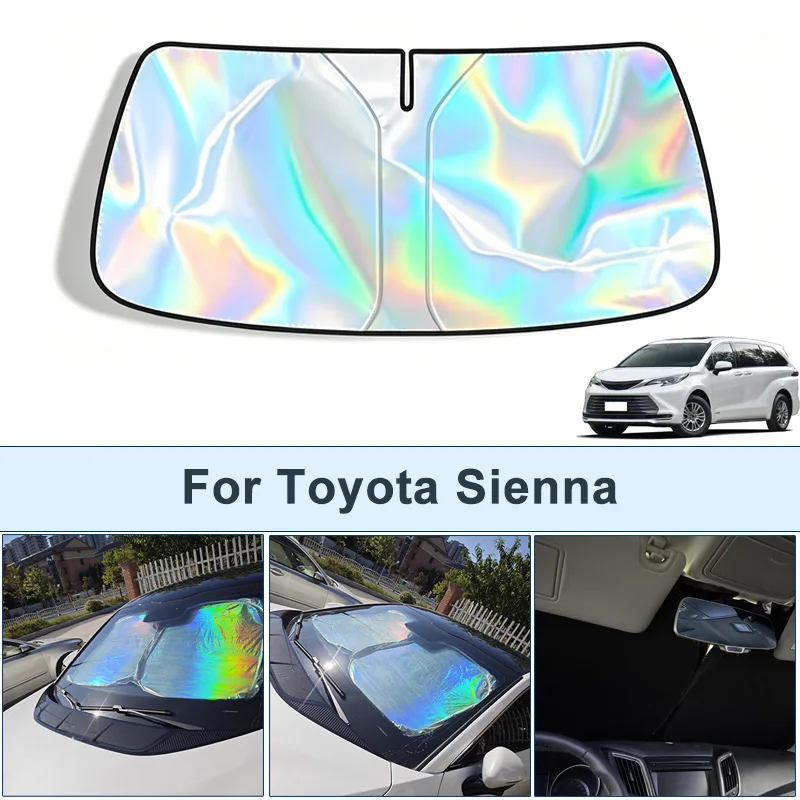 

Foldable Front Windshield Sun Shade For Toyota Sienna UV Reflective Sun Protection Cover Car Interior Accessories
