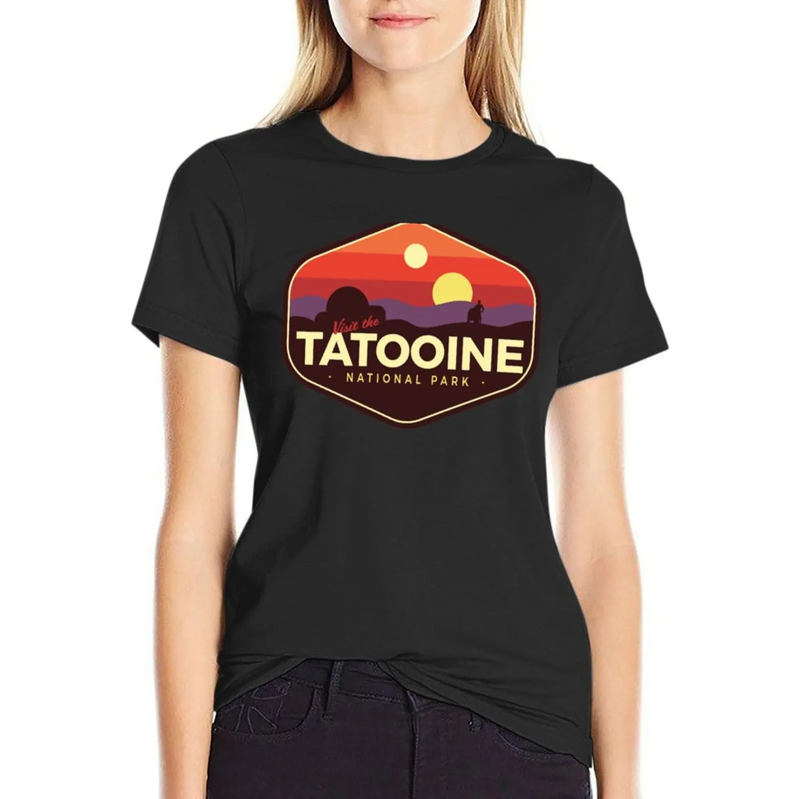 Tatooine National Park T-Shirt Aesthetic clothing vintage clothes black t shirts for Women