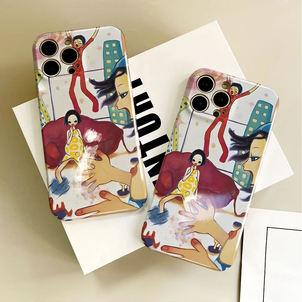 Anime Luxury Selling Aya ART Takano Phone Case Suitable For IPHONE 15 14 12 11 7PRO MAX 13 PRO PLUS Acrylic Hard Phone Case