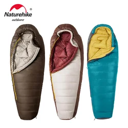 Naturehike Snowbird Duck Down Mummy Sleeping Bag 4 Seasons Lightweight Portable Outdoor Professional Camping Winter Unisex Adult