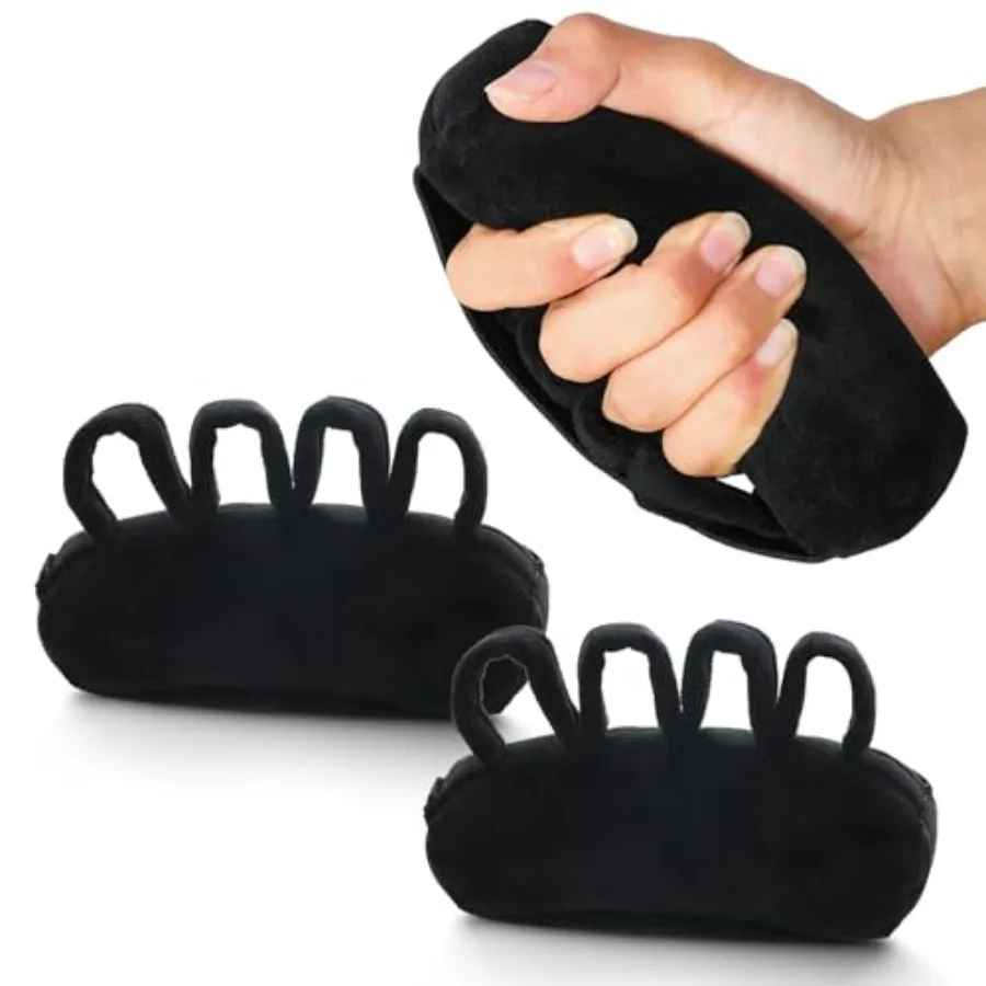 

Palm Protector Palm Grips Hand Contracture Cushions with Elastic Band and Finger Sepereter, for Stroke Hand, Arthritis Parkinso