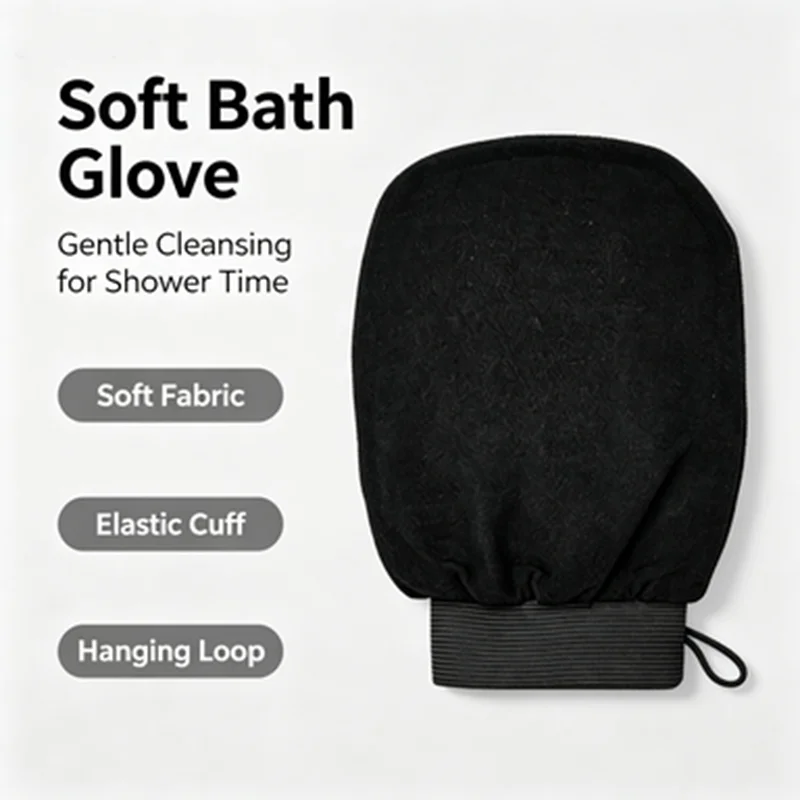 Moroccan Hammam Exfoliating Shower Gloves Painless Remove Dead Skin Scrub Body Korean Massage Mitt Bathroom Cleaning Gadget 1pc