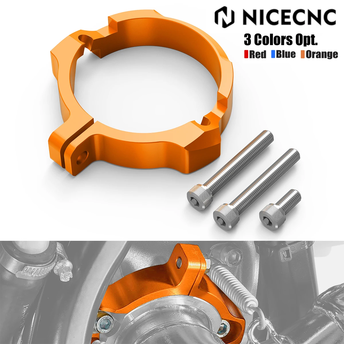 

For KTM XC-W 250 TPi EXC 300 TPi 2023 Motorcycle Exhaust Flange Cover Guard XC-W Six Days TPi EXC XC SX 250 300 2017-2022 2021