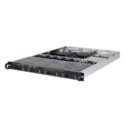 1U Rackmount Hotswap server Case 4 Bay direct attached 6GB/SATA backplane supporta MAX 12 