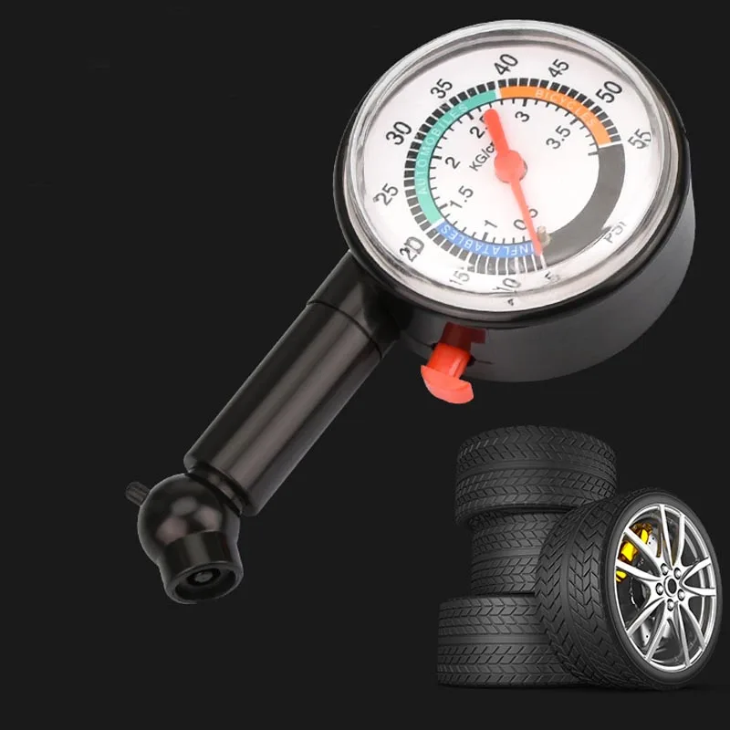 ZK30 Multifunctional High-precision Automobile Tire Pressure Gauge Stainless Steel Plastic Box Tire Pressure Gauge for Vehicles