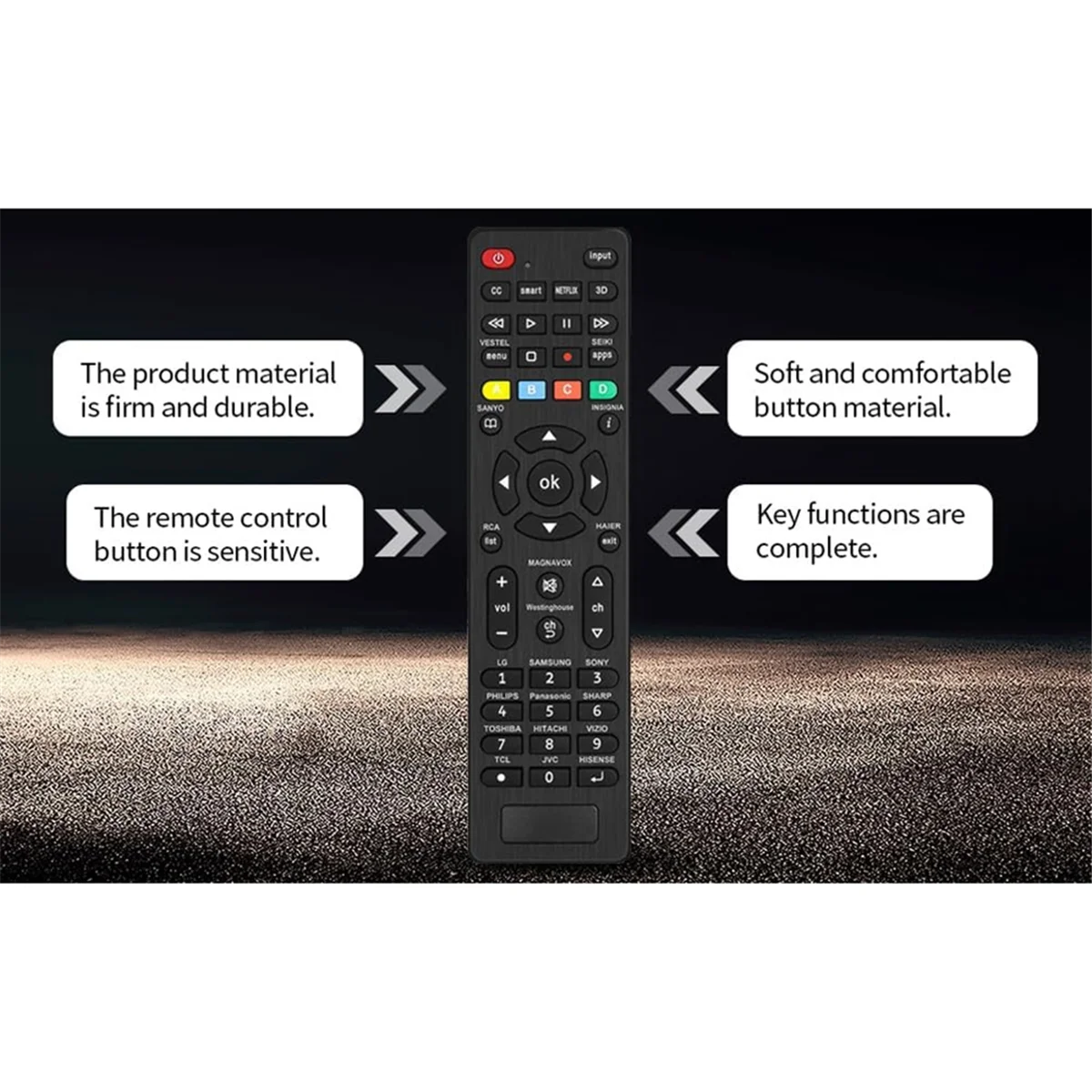 Universal TV Remote Replacement Compatible for Magnavox RCA JVC TCL Westinghouse for Philips Panasonic and More