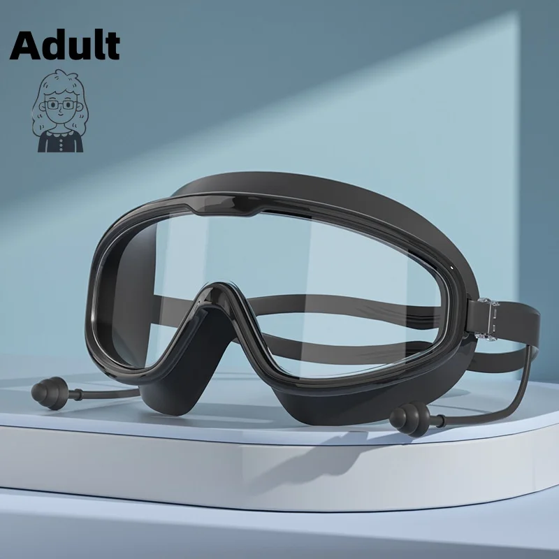 نظارات الغوص الاحترافية للبالغين ، نظارات السباحة ، مقاومة للماء ومكافحة الضباب ، عالية الوضوح ، الرياضة ، الأولاد والبنات #5