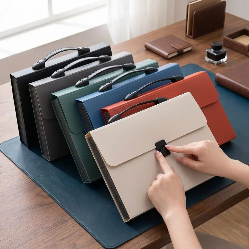 13 Layers Accordion File Folder Portable Waterproof Expanding File Organizer Large Capacity with Handle a4 Document Holder