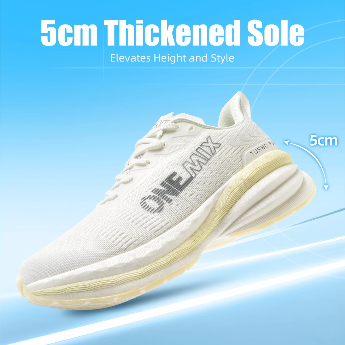 Onemix men's sport running shoes music rhythm men's sneakers breathable mesh outdoor athletic shoe light male shoe size EU 39-47
