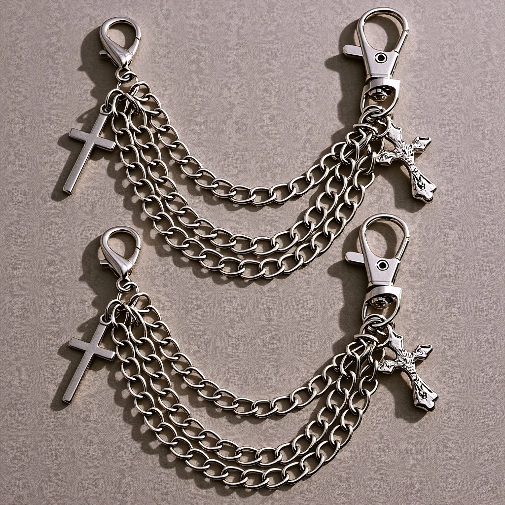 

2Pcs Chain Boot Shoe Chains Unique Layered Charm Decoration for Women Shoe Jewelry Sneakers Accessories