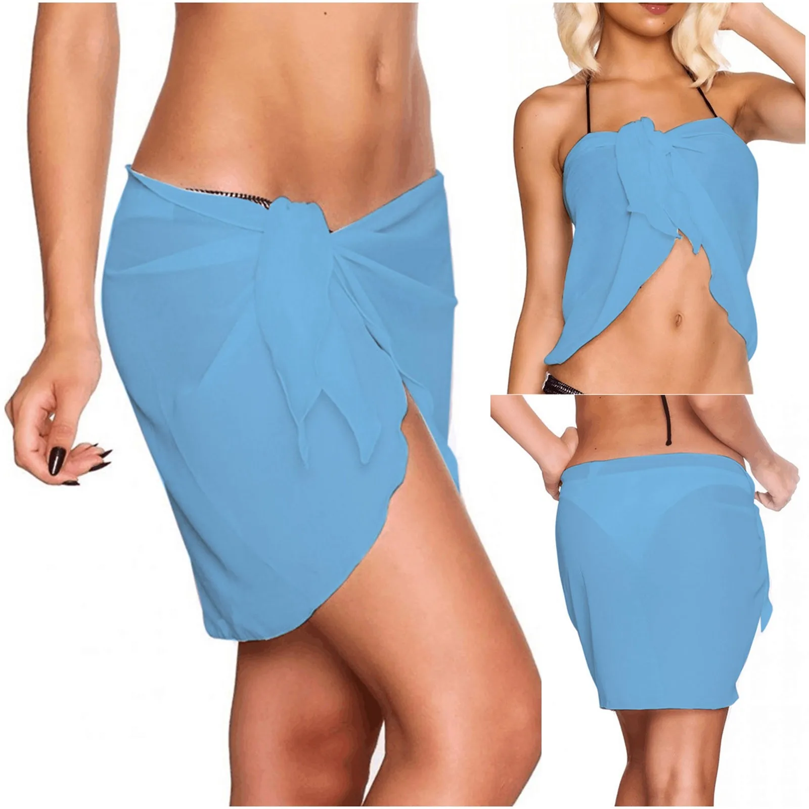 Damen vertuschen Schnür bade bekleidung Sarong Boho durchsichtige Maxi kleid Cape Vertuschungen Strand kleid Tüll Spitze Wrap Sommer Bikinis