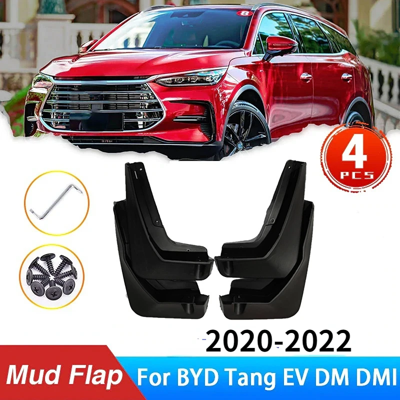 For BYD Tang EV DM DMI 2022 2020 2021  Mud Front Rear Anti-splash Upgrade Mudguards Fender Mudflap Car Accessories