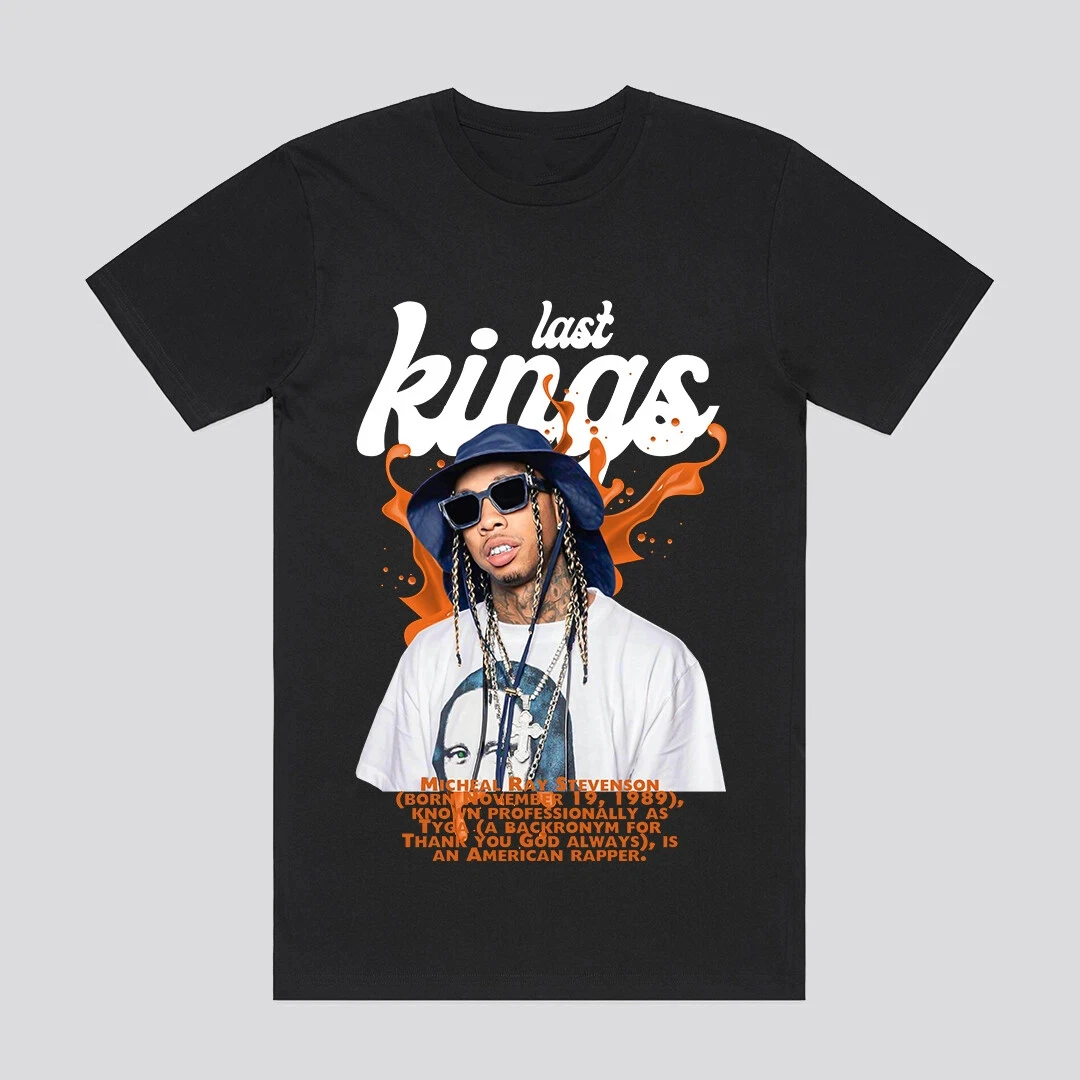 

TYGA MUSIC HIP HOP Blues Retro T-Shirt Artist POP Men's Women T-Shirt Summer Vintage Streetwear
