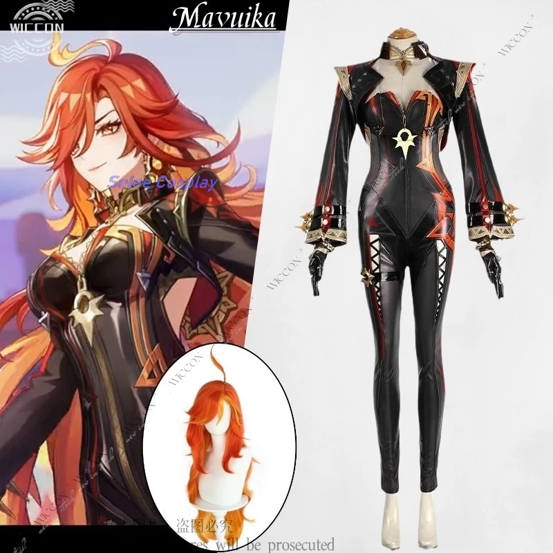 

Mavuika Natlan New Role Play Cosplay Costume Wig God Fire The Seven Genshin Impact Pyro Archon Game Suit Sexy Halloween Party