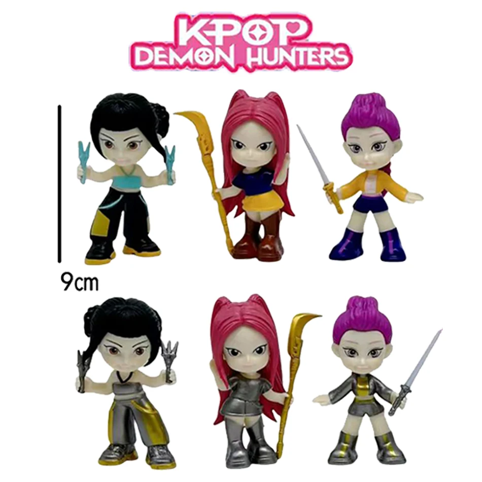 Kpop Demon Hunters caja ciega diablo Saja coleccionar figura de Anime chico fiesta Cosplay juegos dibujos animados Huntrix regalo de Navidad decorativo