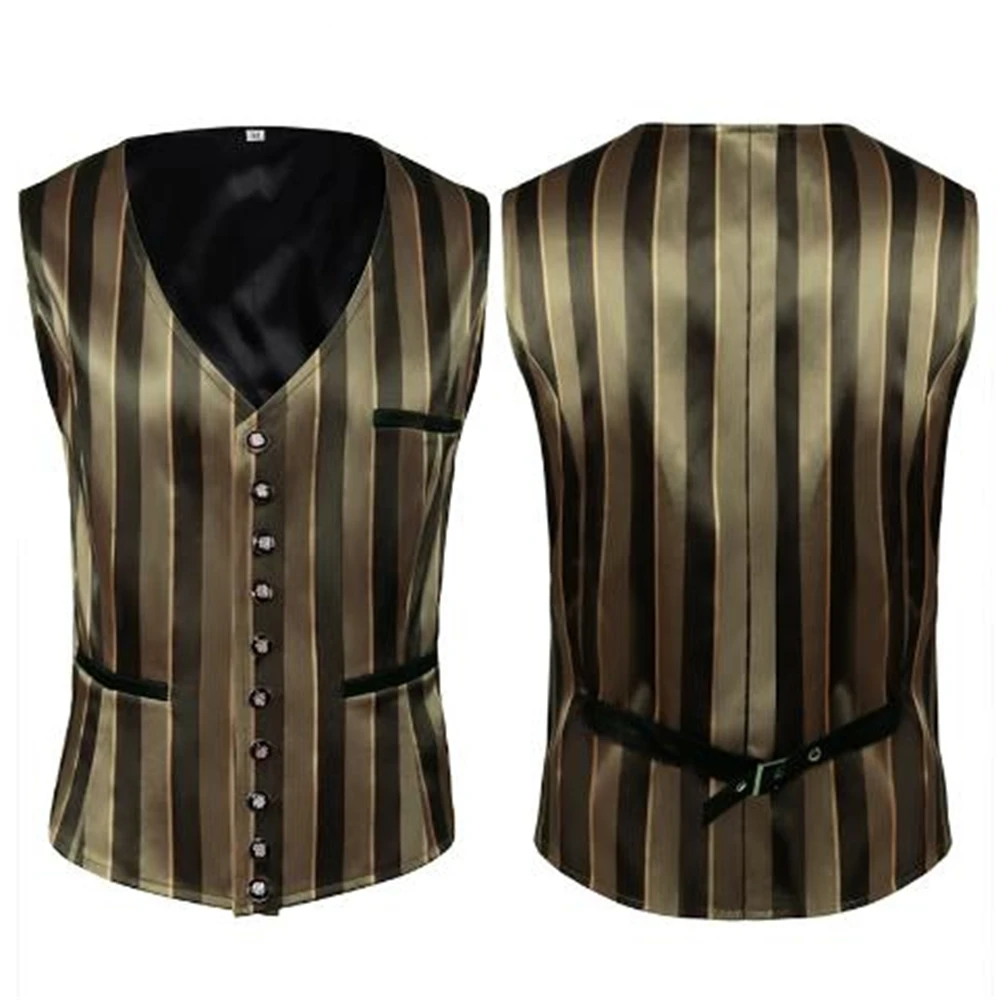 2024 Gothic Short Dress Costume for Men Renaissance Medieval Halloween Cosplay Outfit Perfect for Halloween Dress Up Tops