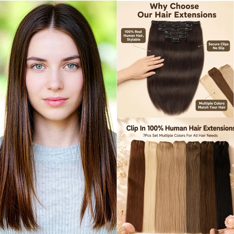 100-capelli-umani-7-pezzi-extension-a-clip-14-pollici-onde-naturali-1b-60-facile-da-applicare-rimuovere-aggiungere-lunghezza-volume-naturale-per-matrimoni-feste-all'ingrosso