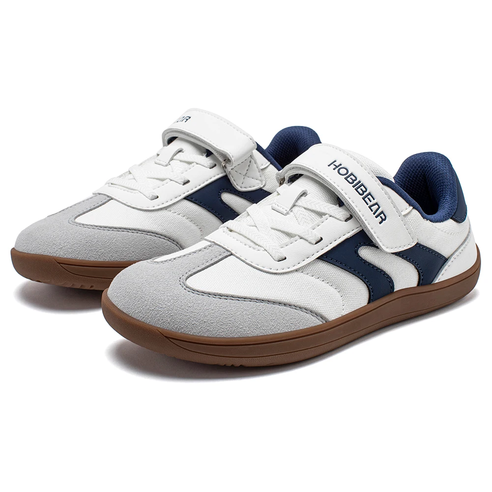 أحذية HOBIBEAR للأولاد والبنات حافي القدمين بمقدمة واسعة وصفر قطرة أحذية رياضية كلاسيكية خفيفة الوزن بحلقة خطافية أحذية بسيطة للأطفال الكبار #2