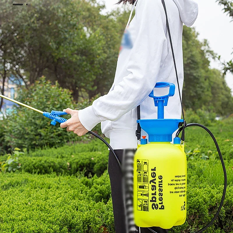 5L Manual Sprayer Garden High Pressure Sprayer For Garden Watering, Farmland Spraying, Household Disinfection Irrigation Tools