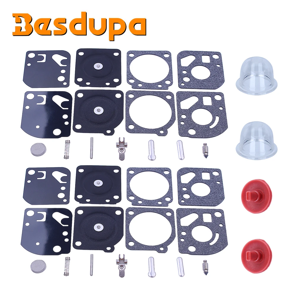 

2pcs RB-29 Carburetor Rebuild Kit for Zama C1U Series Homelite Ryobi A03979 Carb Gasket Diaphragm String Trimmer Blower