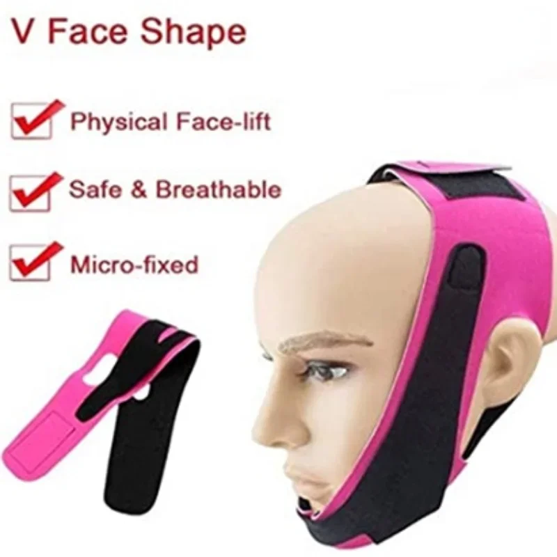 Elastic Face Slimming Bandage V Line Face Shaper Women Chin Cheek Lift Up Belt Facial Massager Strap Face Skin Care Tools Beauty