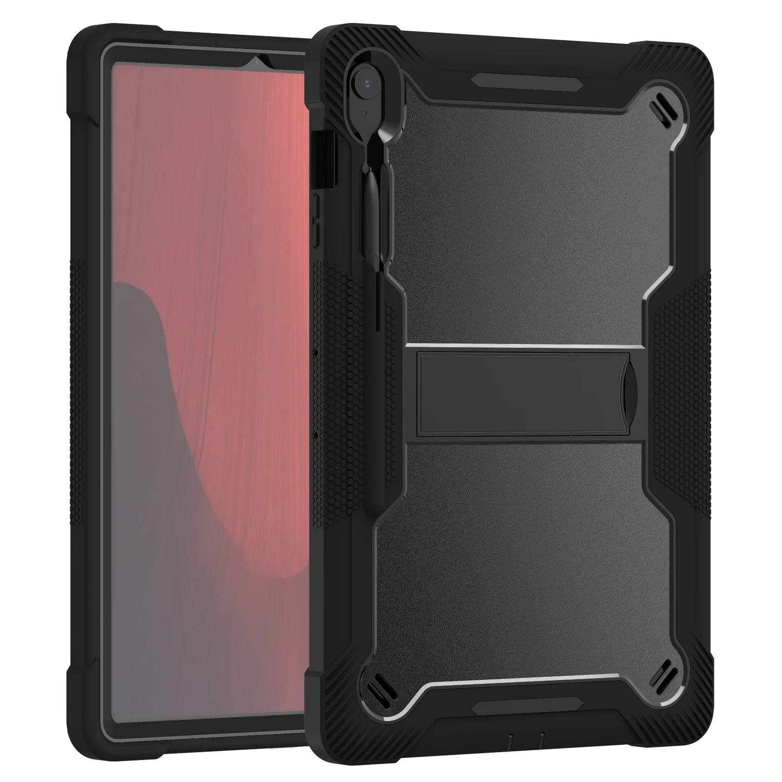 

3 layers Protective shockproof PC+ Silicone Cover Kickstand Cases for Samsung Galaxy Tab S10 FE Plus 13.1 Inch 2025