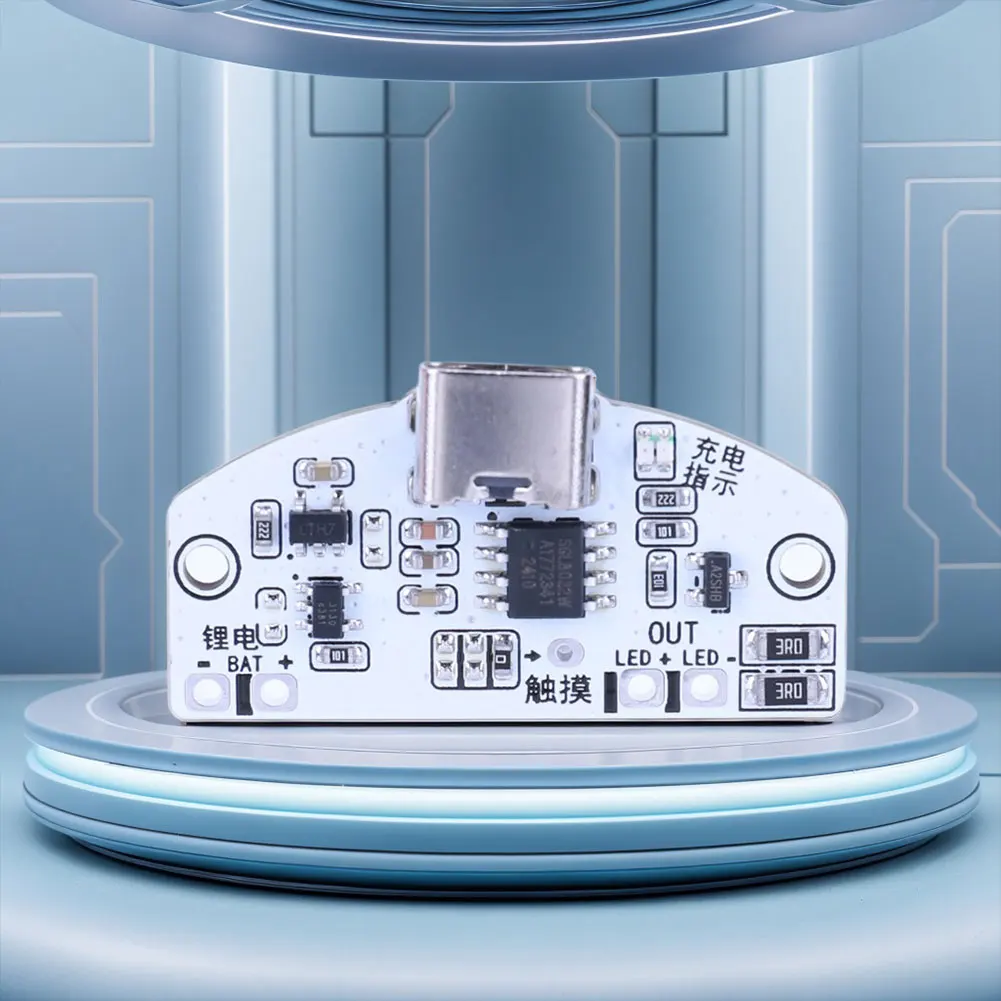 3 W Type-C Tafellamp Printplaat USB Opladen 3 versnellingen Traploos dimmen LED Touch Light Control Module