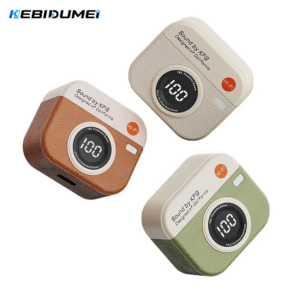 KEBIDUMEI Bluetooth 5.4 Earphones In-Ear Wireless Headphones HiFi Stereo Noise Reduction Earbuds LED Display Music Headsets