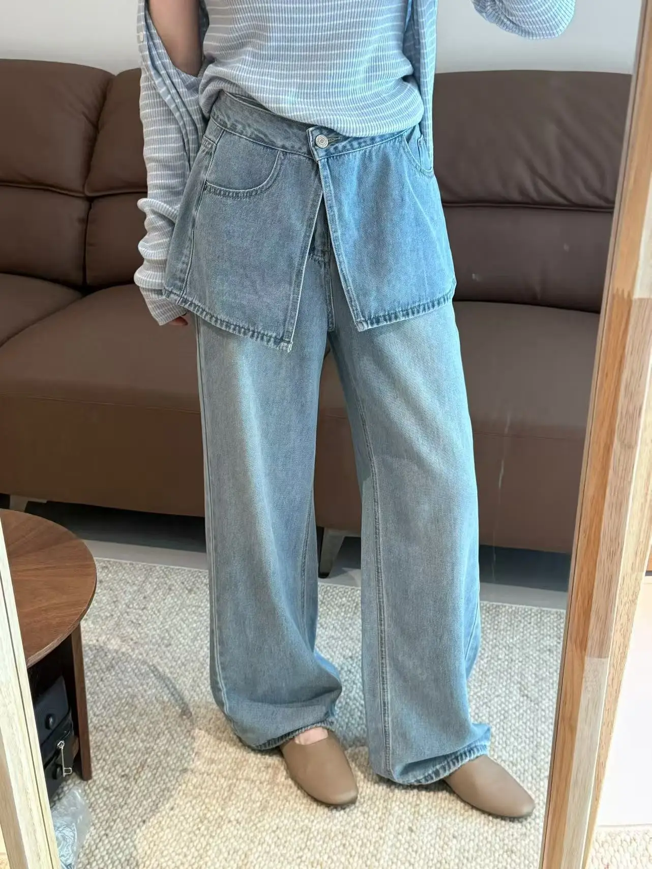 

Loose Straight Leg Jeans Women's Summer New Style Layered Casual Korean Version Denim Pants Spring Soft Cotton Natural Waist