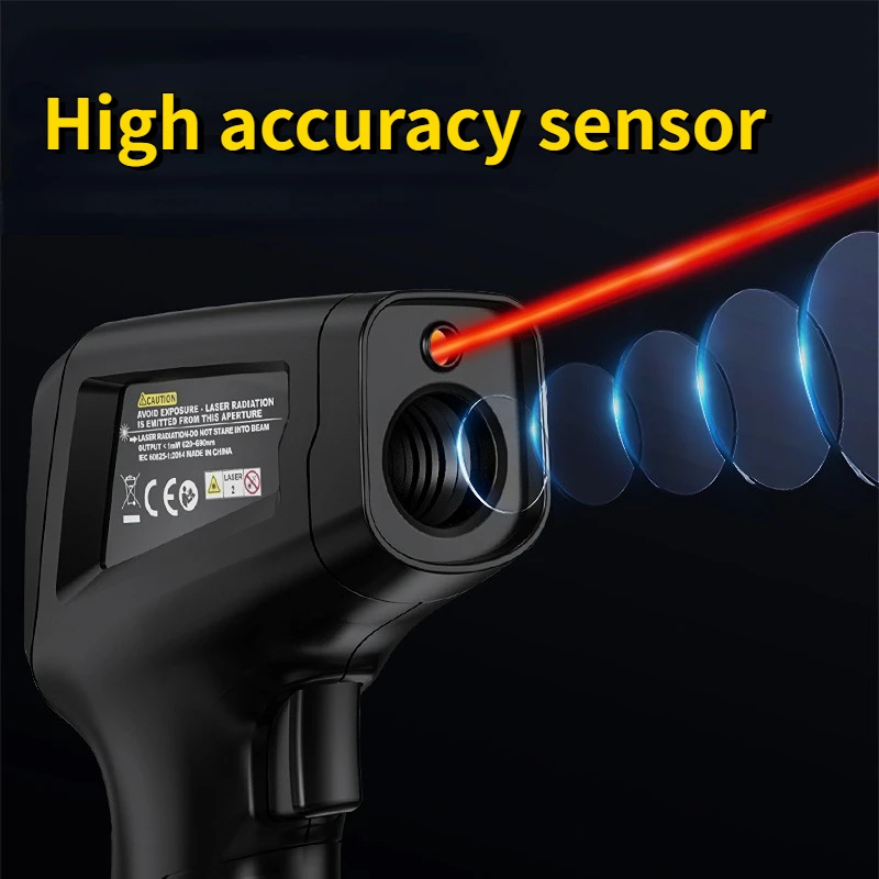 Mestek Digital Infrared Thermometer Laser termometro Pyrometer Non-Contact Temperature Meter Thermometer Shipment From Russia