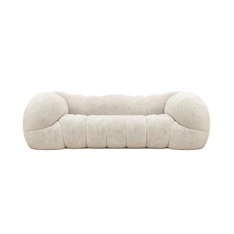&Furniture Luxury Sofa Chair Curved Tufted Bar & Club Sofa
