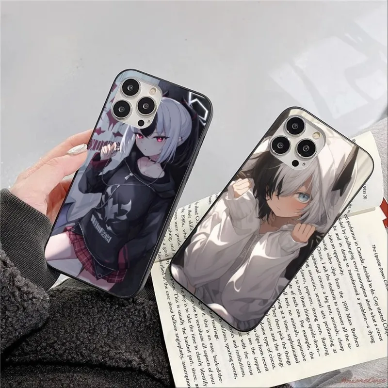 Blue Archive Kayoko Cell Phone Case for iPhone 14 13 12 11 XS X 8 7 6 Plus Mini Pro Max SE 2022 Black Soft Phone Cover Funda