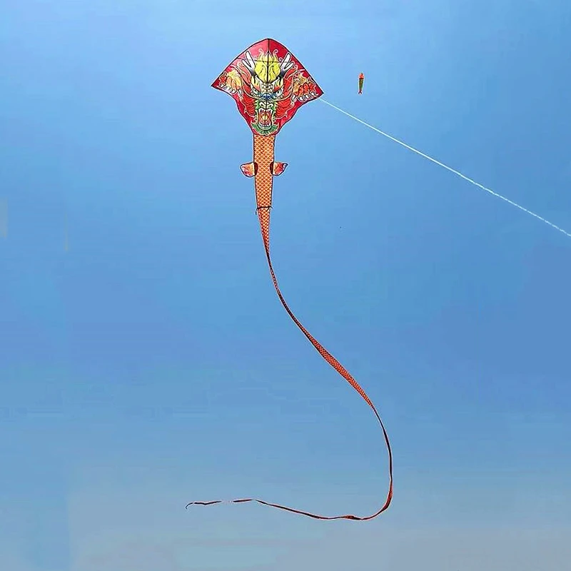 100m chinois dragon cerf-volant volant poignée ligne grand cerf-volant professionnel cerfs-volants toupie avec corde puissance cerf-volant acquilone aigle cerf-volant