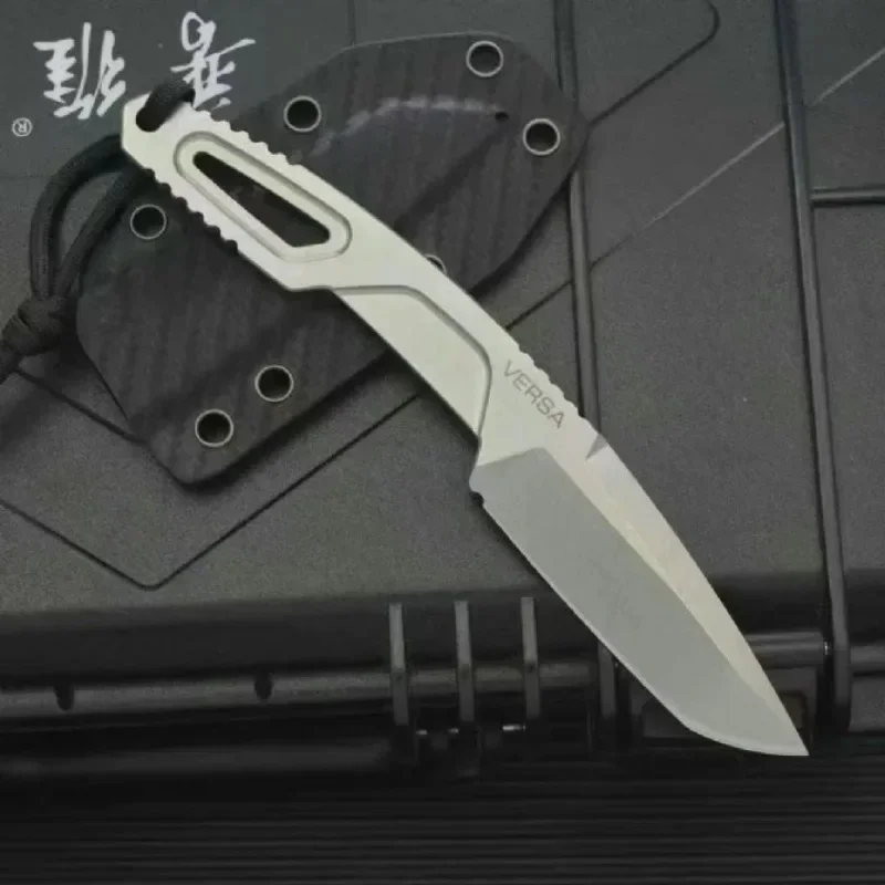 Novo faca de lâmina fixa de sobrevivência raot n690 lâmina de aço e alça, faca tática edc ao ar livre faca de resgate defensiva com bainha