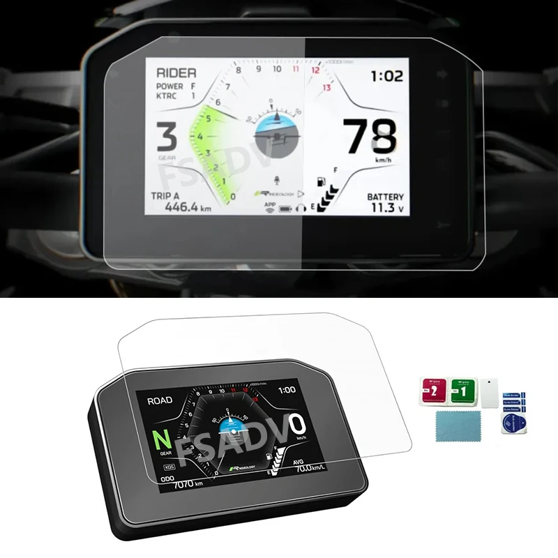 

Z900 Motorcycle Instrument Film Protector For Kawasaki Z 900 2025 Speedometer Guard Scratch Cluster Dashboard Screen Protection