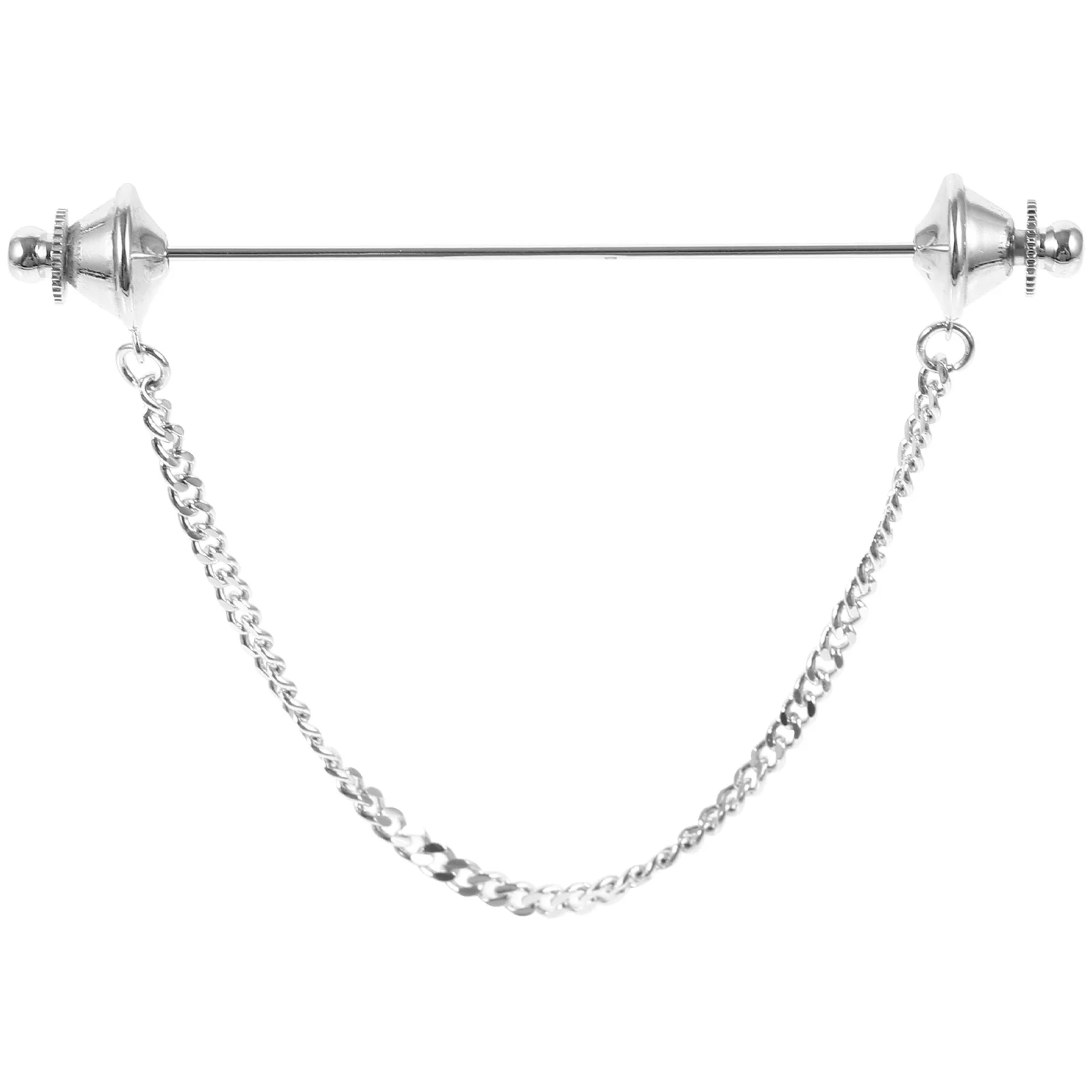 الرجال طوق دبوس سلسلة بروش معدني قميص ربطة العنق دبوس الزخرفية الملابس الأنيقة الديكور مأدبة الاحتفال