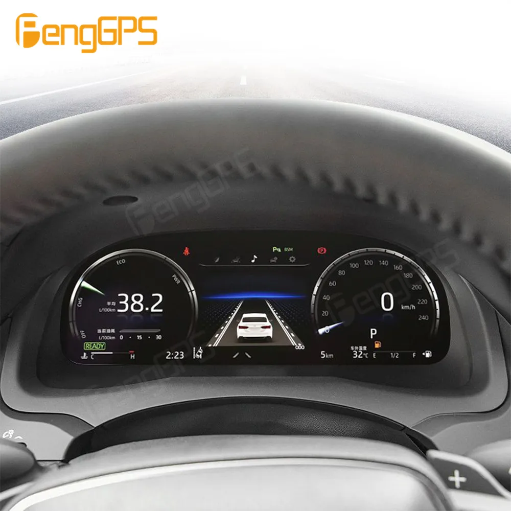 

Car LCD Dashboard For Toyota Camry 2017-2021 Digital Cluster Instrument Panel Cockpit Multifunctional Speedometer